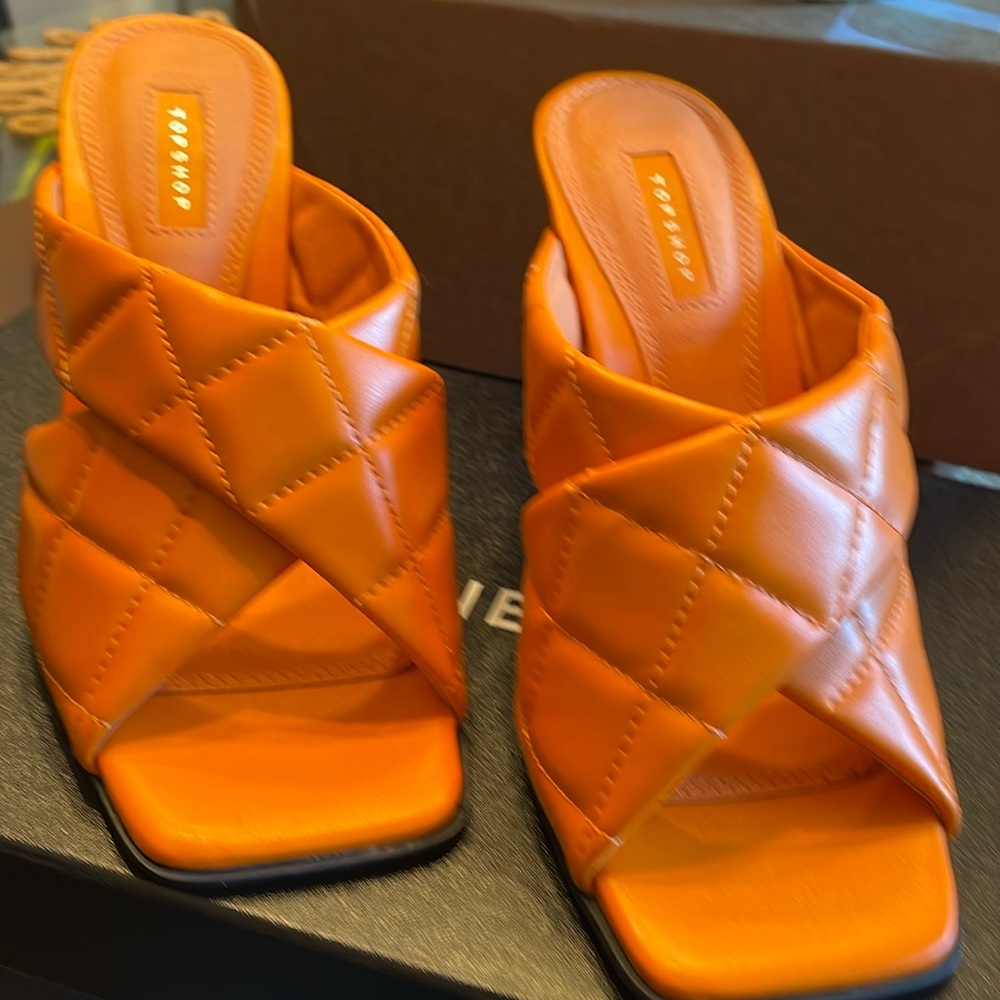 New! Top Shop Orange Heels